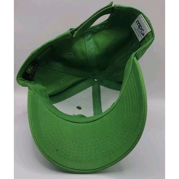 John Deere‎ Embroidered Green Yellow Adjustable Hat Moline Illinois Dealer Sales - Picture 7 of 9
